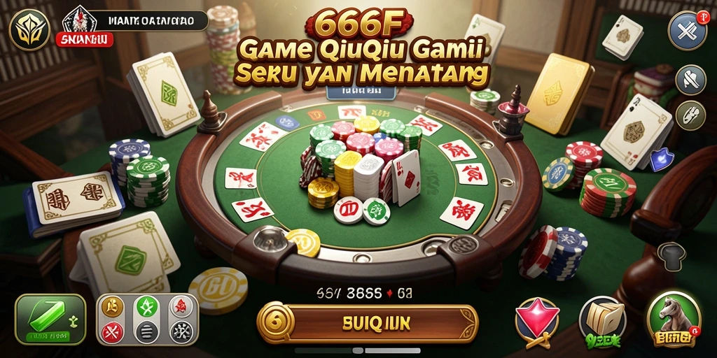 Screenshot gameplay 666F menampilkan keseruan permainan QiuQiu.