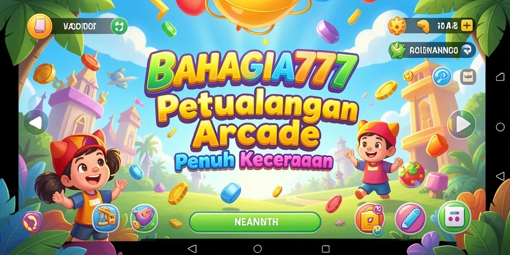 Screenshot gameplay BAHAGIA777 yang menampilkan aksi seru dalam level Arcade.