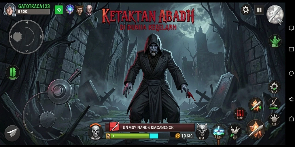 Screenshot menunjukkan momen menegangkan dalam <strong>GATOTKACA123</strong>.