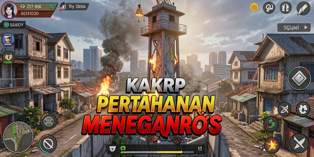 Gameplay menawan KAKRP dengan aksi pertahanan yang seru.