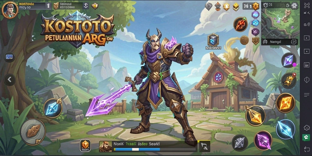 Tampilan gameplay KOSTOTO yang menegangkan dalam pertempuran ARPG.