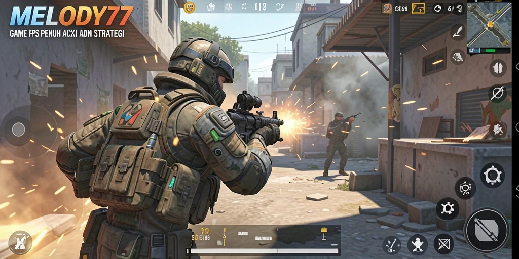 Tampilan gameplay MELODY77 yang mendebarkan dan menarik.