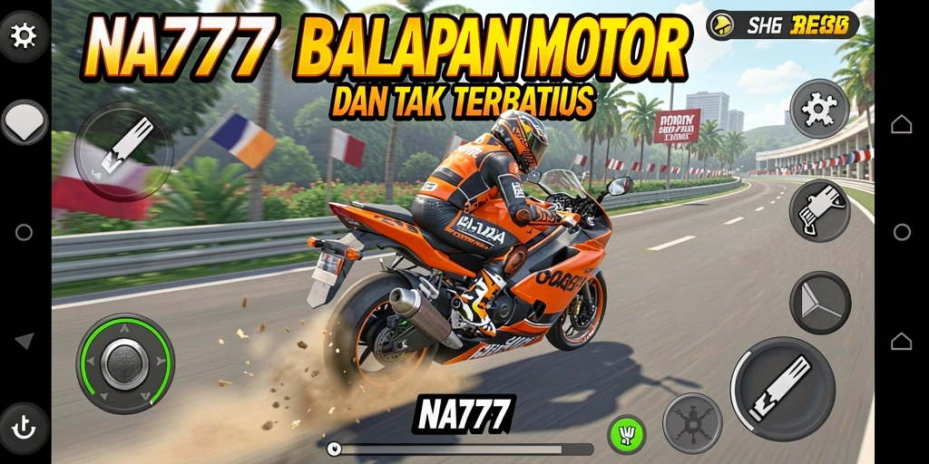 Tampilan menarik dari gameplay NA777 yang penuh dengan balapan motor.