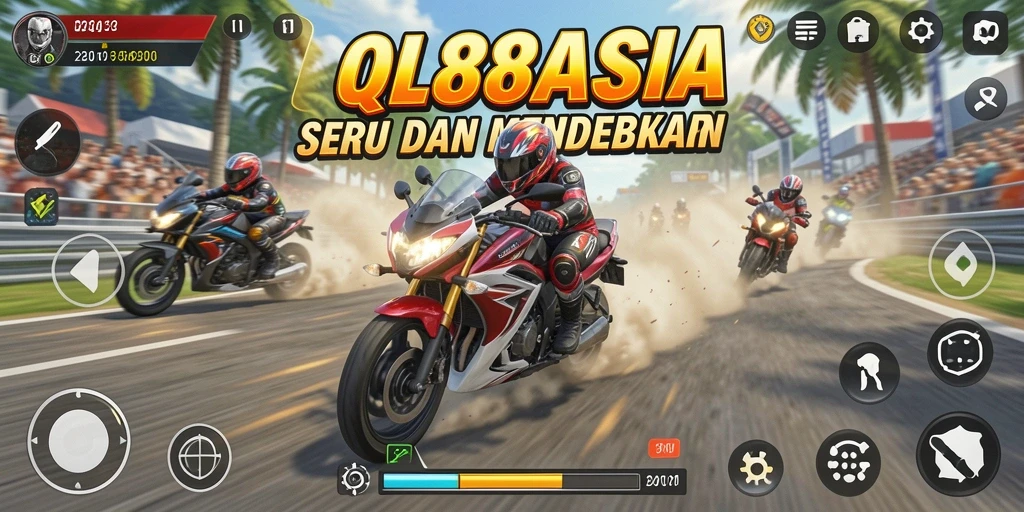 Gameplay seru balapan motor di QQ88ASIA yang menantang.