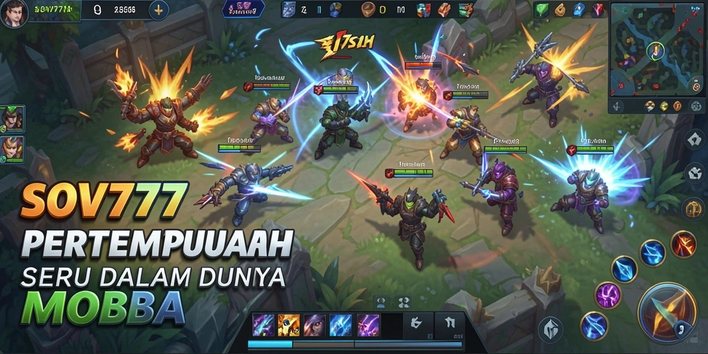 Tangkapan layar gameplay SOV777 yang menunjukkan aksi seru di arena MOBA.